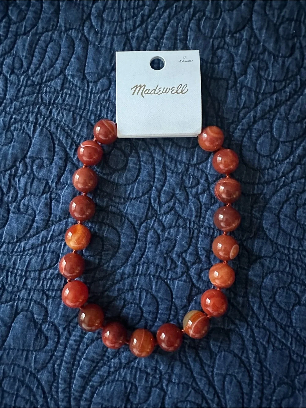 NWT! Madewell Semiprecious Oversized Beaded Choker Necklace - Retail $88 - Picture 8 of 11